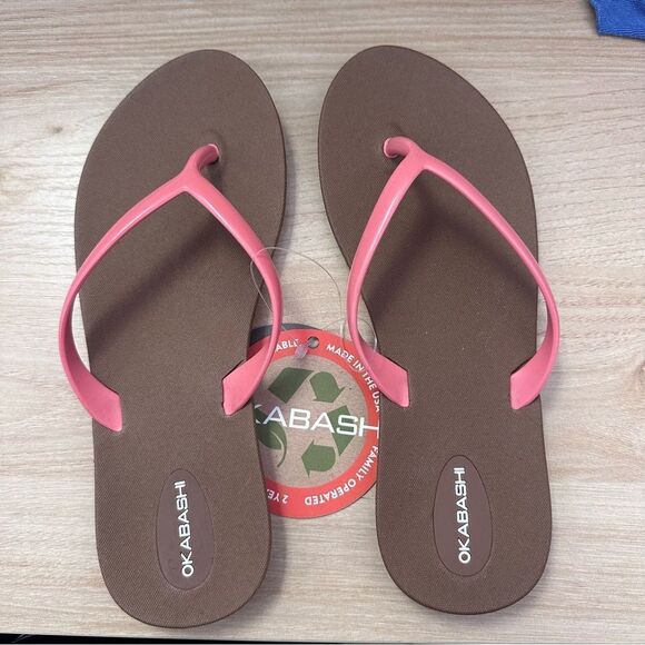 OKABASHI Shoreline Slim Women's Flip Flops - Picture 1 of 6